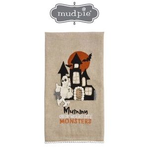 Mud Pie Mummy Embellished Kitchen Towel